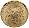 20 dolarów, 1883 CC, mennica Carson City; typ Liberty Head, z motto na rewersie; Fr. 179; złoto, o..