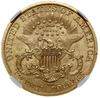 20 dolarów, 1884 CC, mennica Carson City; typ Liberty Head, z motto na rewersie; Fr. 179; złoto, o..