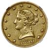 10 dolarów, 1850, mennica Filadelfia; typ Liberty Head, Large Date, bez motto na rewersie; Fr. 155..