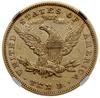 10 dolarów, 1871 CC, mennica Carson City; typ Liberty Head, z motto na rewersie; Fr. 161; złoto, o..