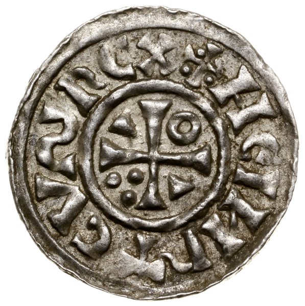 Denar, 1002–1009, mincerz Anti; Aw: Krzyż grecki