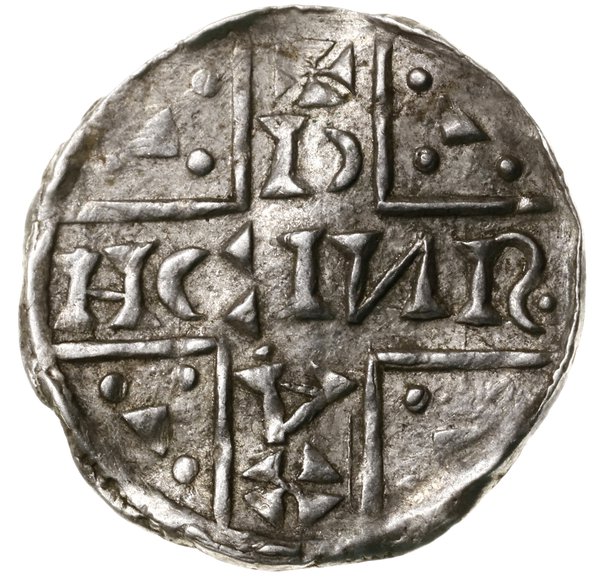 Denar, 1018–1026, mincerz Aza; Aw: Dwunitkowy kr