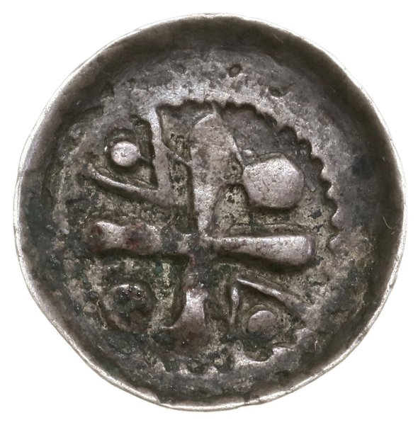 Denar krzyżowy, ok. 1090–1100, mennica Wrocław