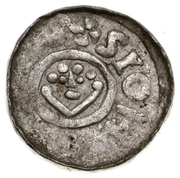 Denar, 1097–1107, mennica Wrocław; Aw: Monogram 