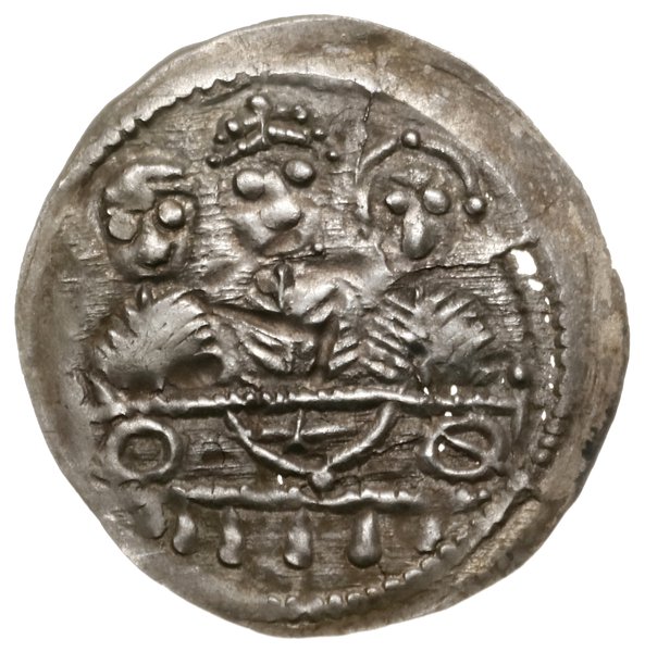 Denar, 1157–1166; Aw: Popiersie księcia na wpros