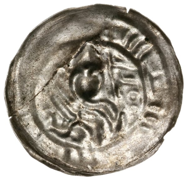 Brakteat hebrajski, 1195–1202, mennica Gniezno; 