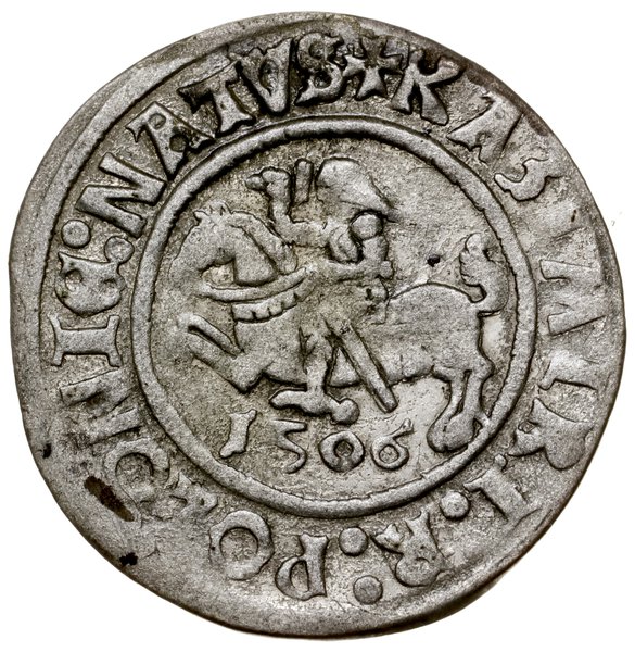 Grosz, 1506, mennica Głogów; Aw: Orzeł w koronie