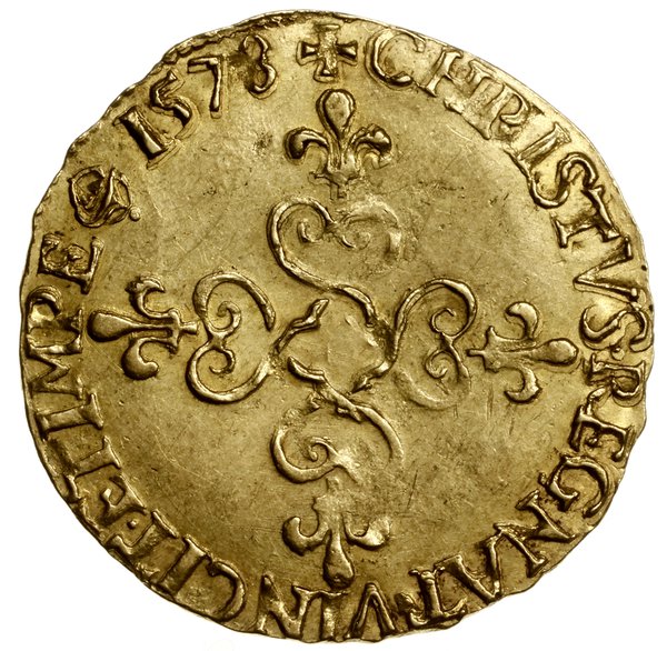 Écu d’or au soleil, 1578 B, mennica Rouen; Aw: U