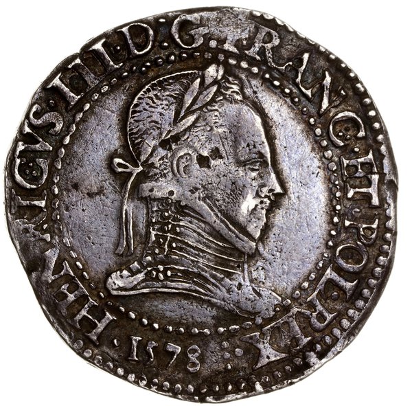 Frank, 1578 D, mennica Lyon