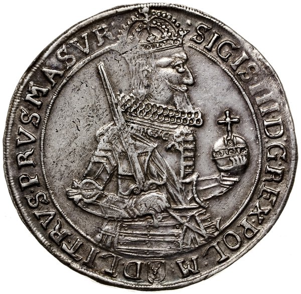 Talar, 1630, mennica Bydgoszcz; Aw: Wąska półpos