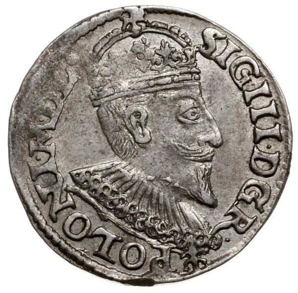 Trojak, 1595, mennica Olkusz; odmiana ze znakiem