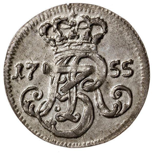 Trojak, 1755, Gdańsk; trojak 1755, Gdańsk; pod h