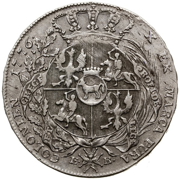 Talar, 1776 EB, Warszawa; Aw: Popiersie króla w 