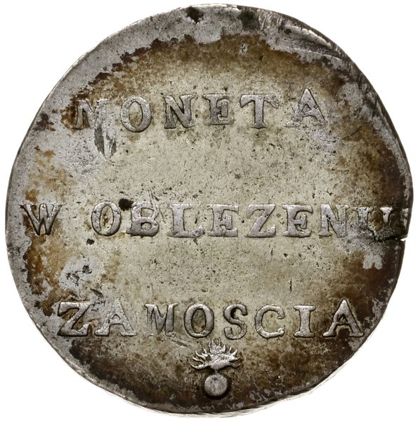 2 złote, 1813, Zamość; odmiana z dłuższymi gałąz