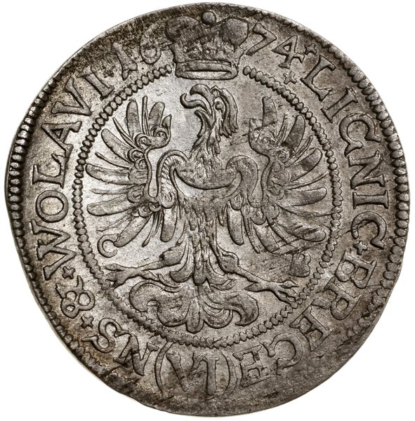 6 krajcarów, 1674, Brzeg