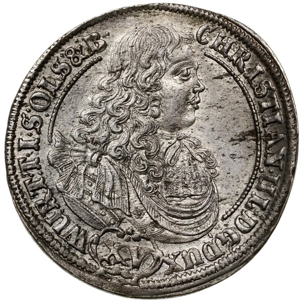 15 krajcarów, 1679, Oleśnica; odmiana z dłuższ