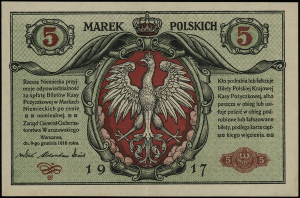 5 marek polskich, 9.12.1916