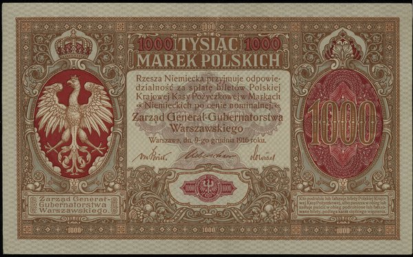 1.000 marek polskich, 9.12.1916; „Generał”, seri