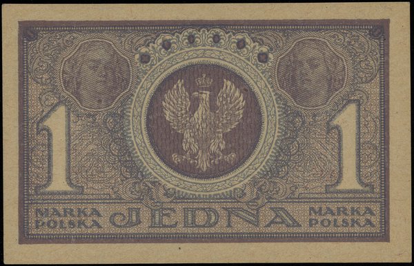 1 marka polska, 17.05.1919; seria IAU, numeracja