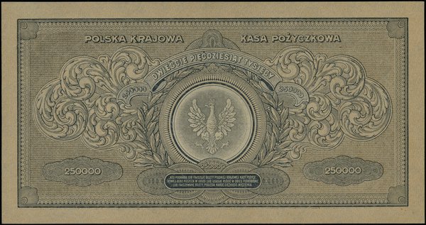 250.000 marek polskich, 25.04.1923; seria BD, nu