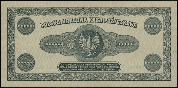 100.000 marek polskich, 30.08.1923; seria B, num