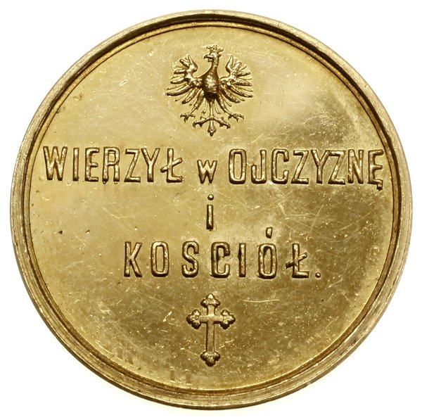 Medal pośmiertny Jerzego Lubomirskiego, 1894; Aw