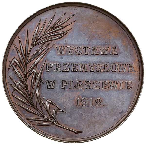 Medal nagrodowy Wystawy Przemysłowej w Pleszewie, 1912