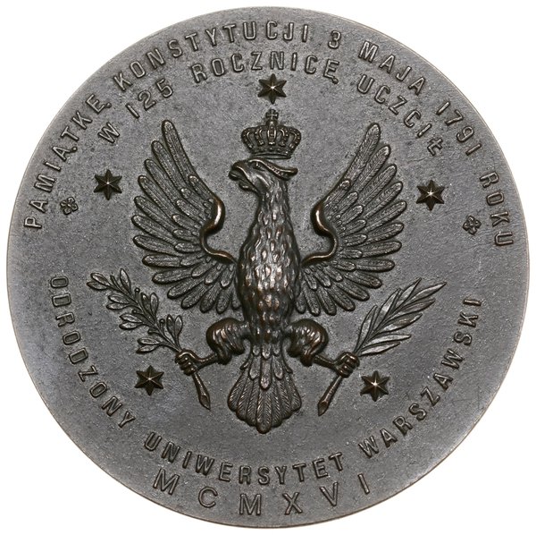 Medal na pamiątkę 125. rocznicy uchwalenia Konstytucji 3 Maja, 1916, Warszawa