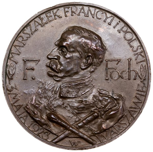 Medal na pamiątkę odsłonięcia pomnika księcia Józefa Poniatowskiego w Warszawie, 1923, projektu Stanisława Kazimierza Ostrowskiego, Warszawa
