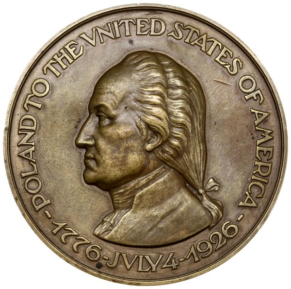 Medal Polska w hołdzie Stanom Zjednoczonym, 1926