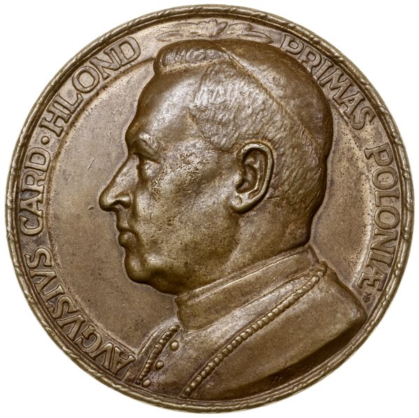 Medal pamiątkowy August Hlond, 1930, projektu Jana Wysockiego, Warszawa