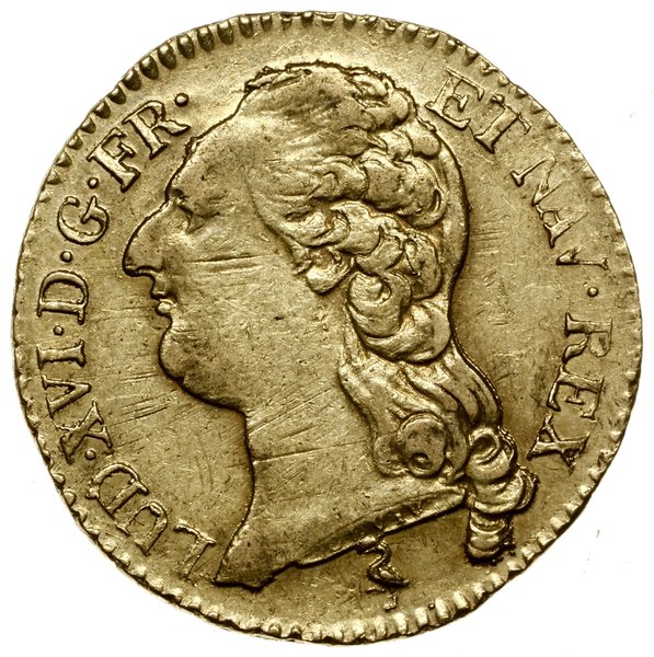 Louis d’or, 1786 A, mennica Paryż; Aw: Głowa kró