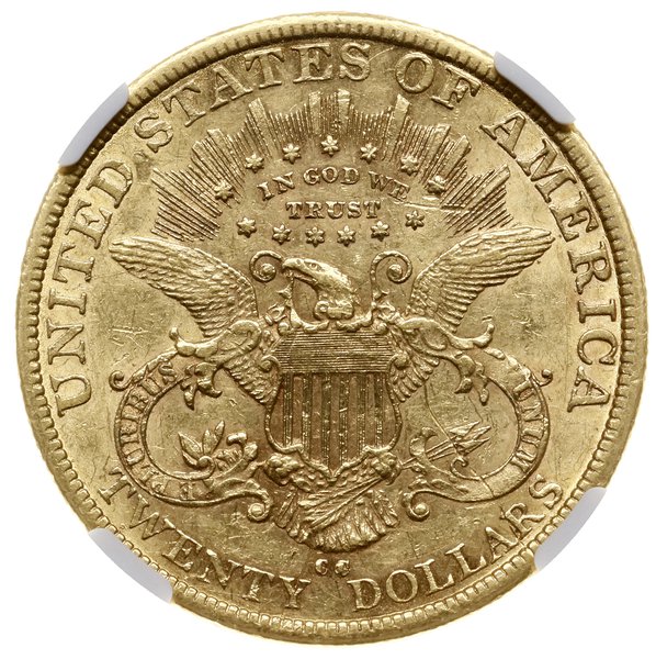 20 dolarów, 1879 CC, mennica Carson City; typ Li
