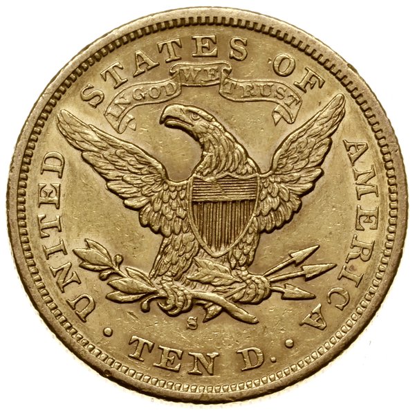 10 dolarów, 1872 S, mennica San Francisco; typ L