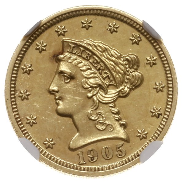 2 1/2 dolara, 1905, mennica Filadelfia; typ Libe
