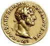 Aureus, 119–122, mennica Rzym; Aw: Głowa cesarza w wieńcu laurowym w prawo, IMP CAESAR TRAIAN HADR..