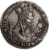 Dwutalar, 1650, mennica Gdańsk; Aw: Półpostać króla w prawo, trzymającego berło zakończone fleuron..