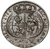 Ort, 1755 EC, Lipsk; masywne popiersie króla w szerokiej koronie, korony żeberkowana tylko na awer..