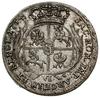 Szóstak, 1754 EC, Lipsk; szerokie, „buldogowate” popiersie króla, korony nieżeberkowane, ciekawy w..