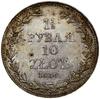 1 1/2 rubla = 10 złotych, 1836 MW, Warszawa; duże cyfry daty, 6 z zagiętym daszkiem; Bitkin 1132, ..
