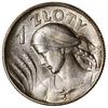 1 złoty, 1925, Londyn; popiersie kobiety z kłosami; Kop. 2863 (R), Parchimowicz 107b; subtelna pat..