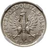 1 złoty, 1925, Londyn; popiersie kobiety z kłosami; Kop. 2863 (R), Parchimowicz 107b; piękna monet..