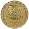 10.000 złotych, 1988, Warszawa; Jan Paweł II - X Lat Pontyfikatu; Fr. 137, Parchimowicz 366b; złot..