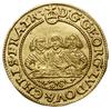 Półdukat, 1656, Brzeg; Aw: Półpostacie trzech braci i napis wokoło D G GEORG LVDOV & CHRIS FRATR; ..
