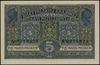 5 marek polskich, 9.12.1916; „Generał”, „biletów”, seria A, numeracja 9918828; Lucow 284 (R3), Mił..