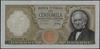 100.000 lirów, 1967 (3.07.1967); seria K – H, numeracja 057682, najrzadsze podpisy Carli i Febbrai..