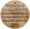 Medal na pamiątkę 75. urodzin Aleksandra Brücknera, 1931, projektu Piotra Wojtowicza, Warszawa; Aw..