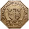 Medal na pamiątkę XXII Pucharu Gordona Bennetta, 1934, projektu Stanisława Repety, Warszawa; Aw: S..