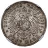 5 marek, 1895 A, mennica Berlin; AKS 120, Jaeger 146; moneta w pudełku firmy NGC nr 5776216-012  z..