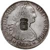 870 reis, od 1834; kontrmarka z herbem Portugalii nabita na monecie o nominale 8 reali, króla hisz..